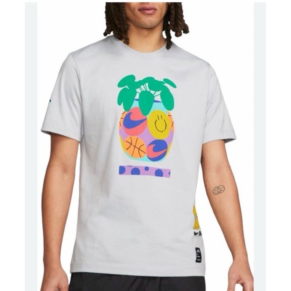 Nike Air Artist In Residence T- Shirt Short Sleeve Tee David Bruce Wolf Grey XXL